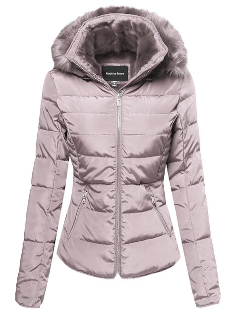 Quilted Puffer Jacket with Removable Hood .